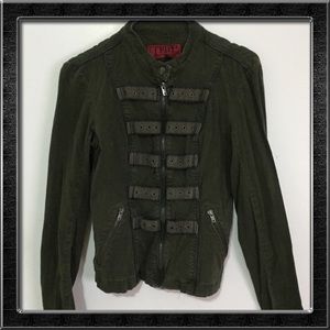 Tripp NYC Olive Green Military Jacket